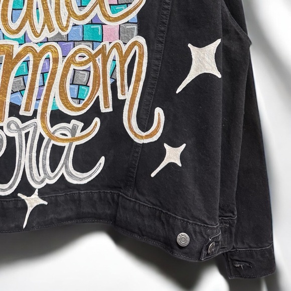 Hand Painted Jean Jacket: “In My Dance Mom Era” - Ladies XXL Denim, Dance Team - Picture 7 of 13